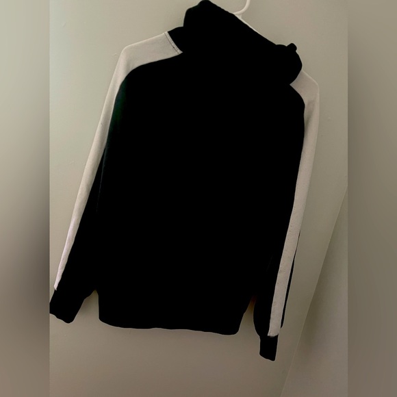 Urban heritage pull over hoodie, US S, unisex, black & white - Picture 2 of 2